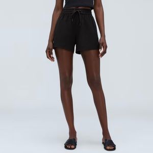 Seersucker boxer short (black)